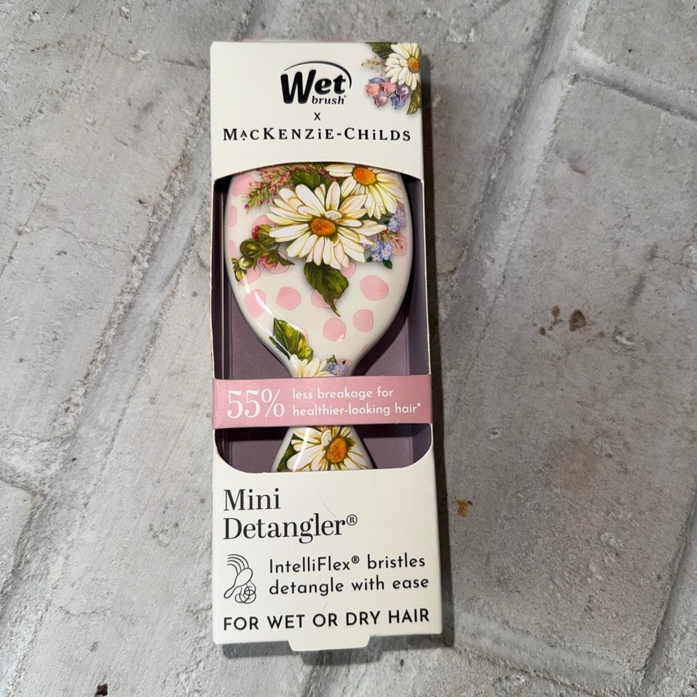 Wet Brush x MacKenzie Childs Mini Detangler Wildflower Dot brush